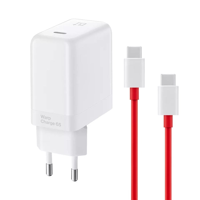 OnePlus Warp Charge 65 Power Adapter + SUPERVOOC Type-C to Type-C Cable