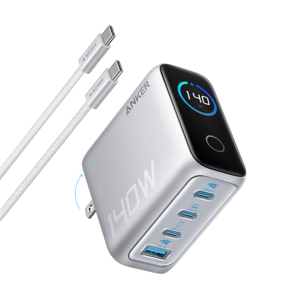 Anker Prime 160W 3-Port USB-C GaN Charger Pakistan with Smart Display