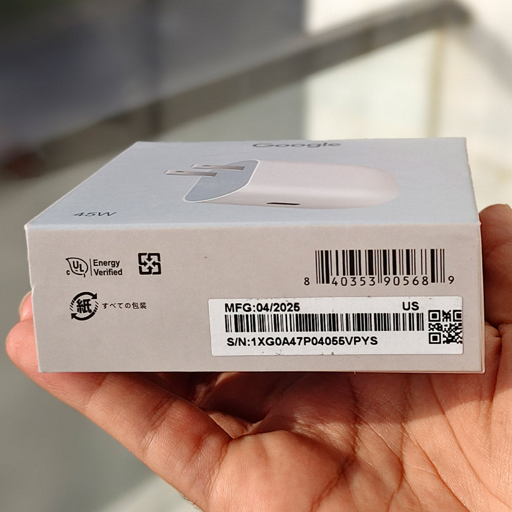 Google 45W USB-C Fast Charger Pakistan (EU Version) – Pixel & Chromebook