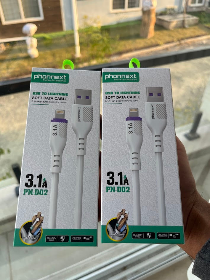 3.1A Fast Charging Lightning Cable Pakistan – Phonnext PN-D02