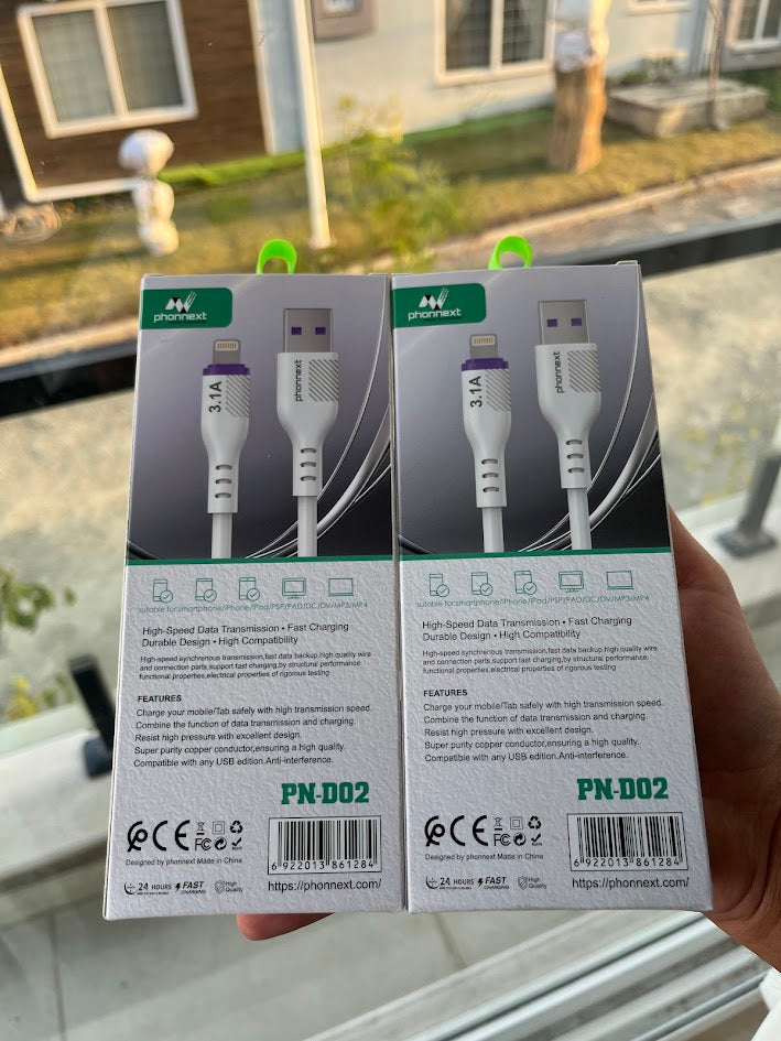 3.1A Fast Charging Lightning Cable Pakistan – Phonnext PN-D02