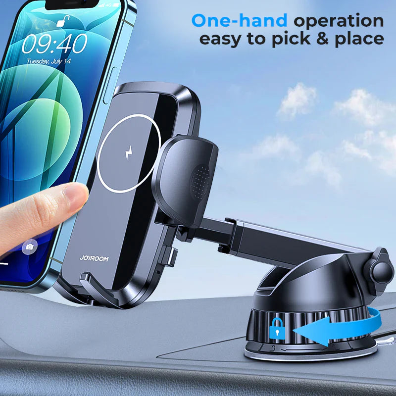 Joyroom 15W Wireless Fast Charging Car Phone Holder Mount Pakistan – JR-ZS241