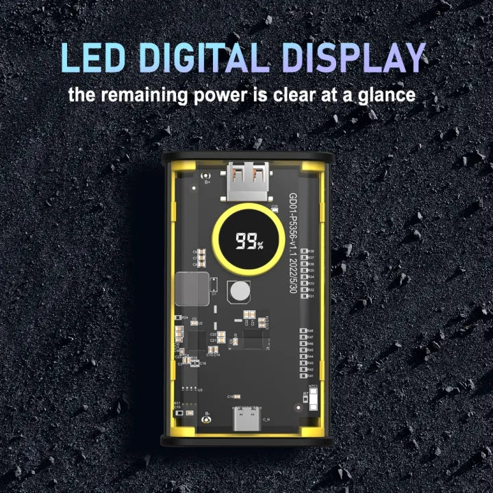 Orashare OT10CL Power Bank Pakistan – Built-in Cable 10000mAh Digital Display