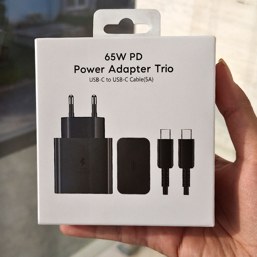 Samsung EP-T6511 65W PD Power Adapter Trio Pakistan – USB-C to USB-C