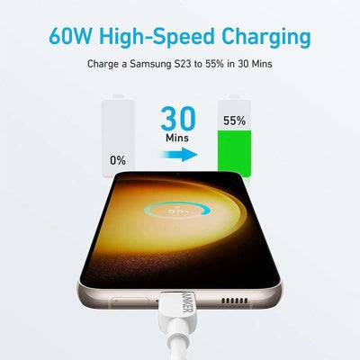 Anker 310 USB-C to USB-C Cable Pakistan (0.9m/3ft) | 60W Fast Charging